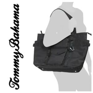 Tommy Bahama Black Madeline Tote Bag